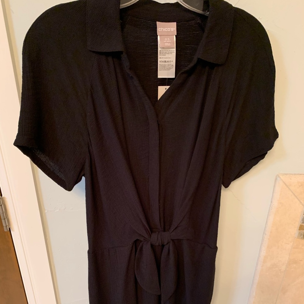 Black shirtsleeve dress